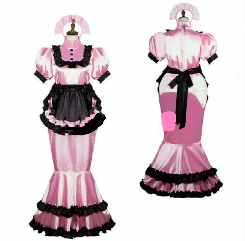 

Горничная Сисси может заблокировать в более красивой одежде атласное платье для мальчиков, ТВ/CD, на заказ, для ролевых игр на Хэллоуин, новые...