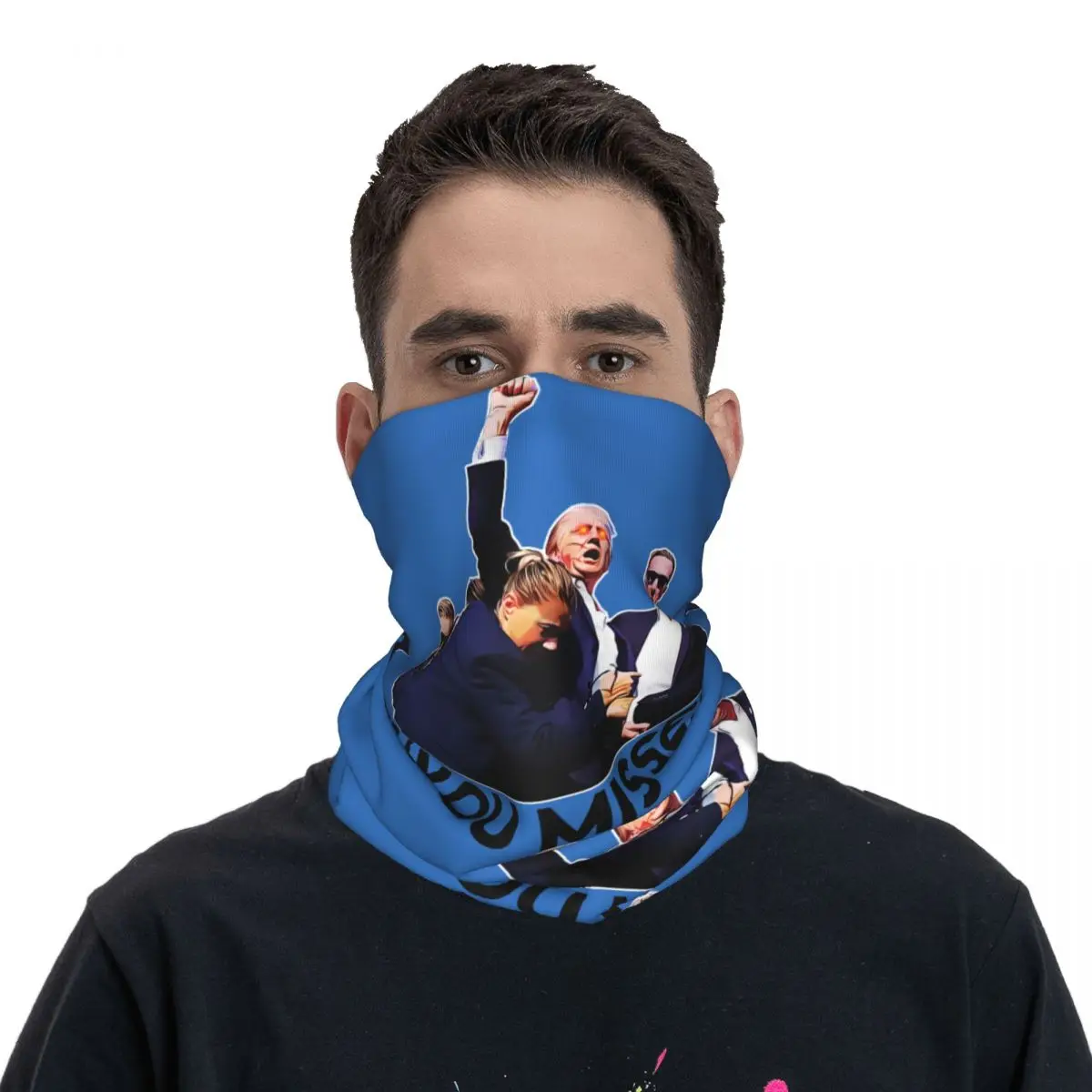 Трамп 2024 бандана You Missed-bayingimg крутая велосипедная маска для спорта на открытом