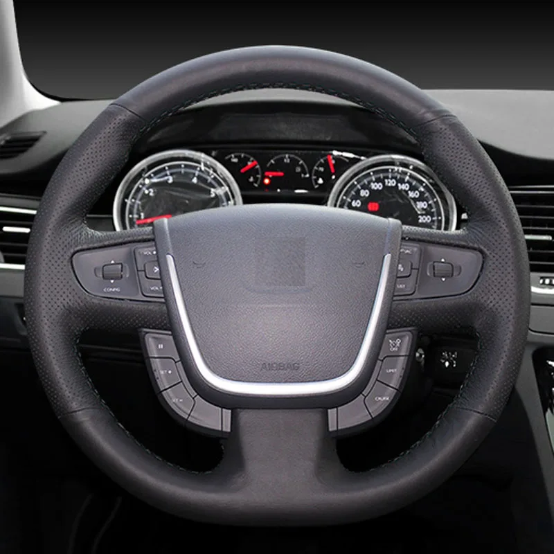 

Черный кожаный чехол для Peugeot 508 2011-2018