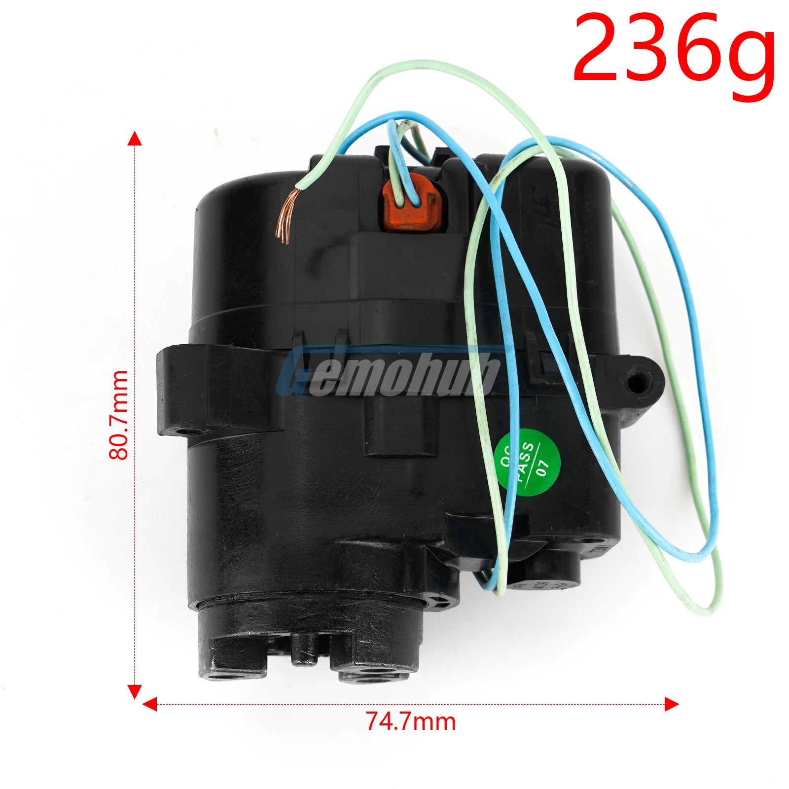 Фото Gemohub для Toyota HiLux IMV MK8 2015-2020: Мотор для складывания боковых зеркал заднего вида (левый/правый) с углеродными щетками, плавная работа, Plug & Play №2