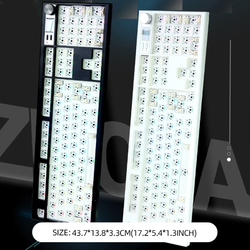 F3KE GMK104 Механическая клавиатура DIY настраиваемая с поворотной ручкой и