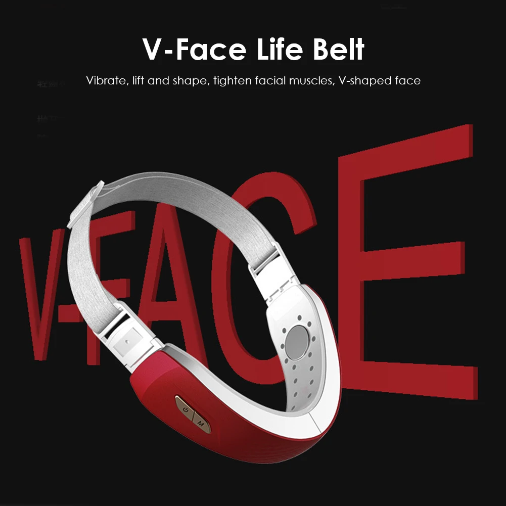 

Beauty Apparatus Thin Face Corrector Remote Control V-Shape Face Chin Lift Up Belt LED EMS Facial Lifting Machine