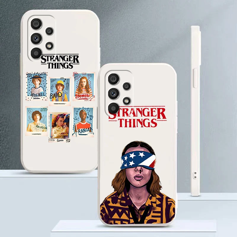 

Liquid Rope Funda Stranger Things Cute Girl Phone Case For Samsung A73 A53 A33 A52 A32 A23 A22 A71 A51 A21S A03S A50 A30 5G