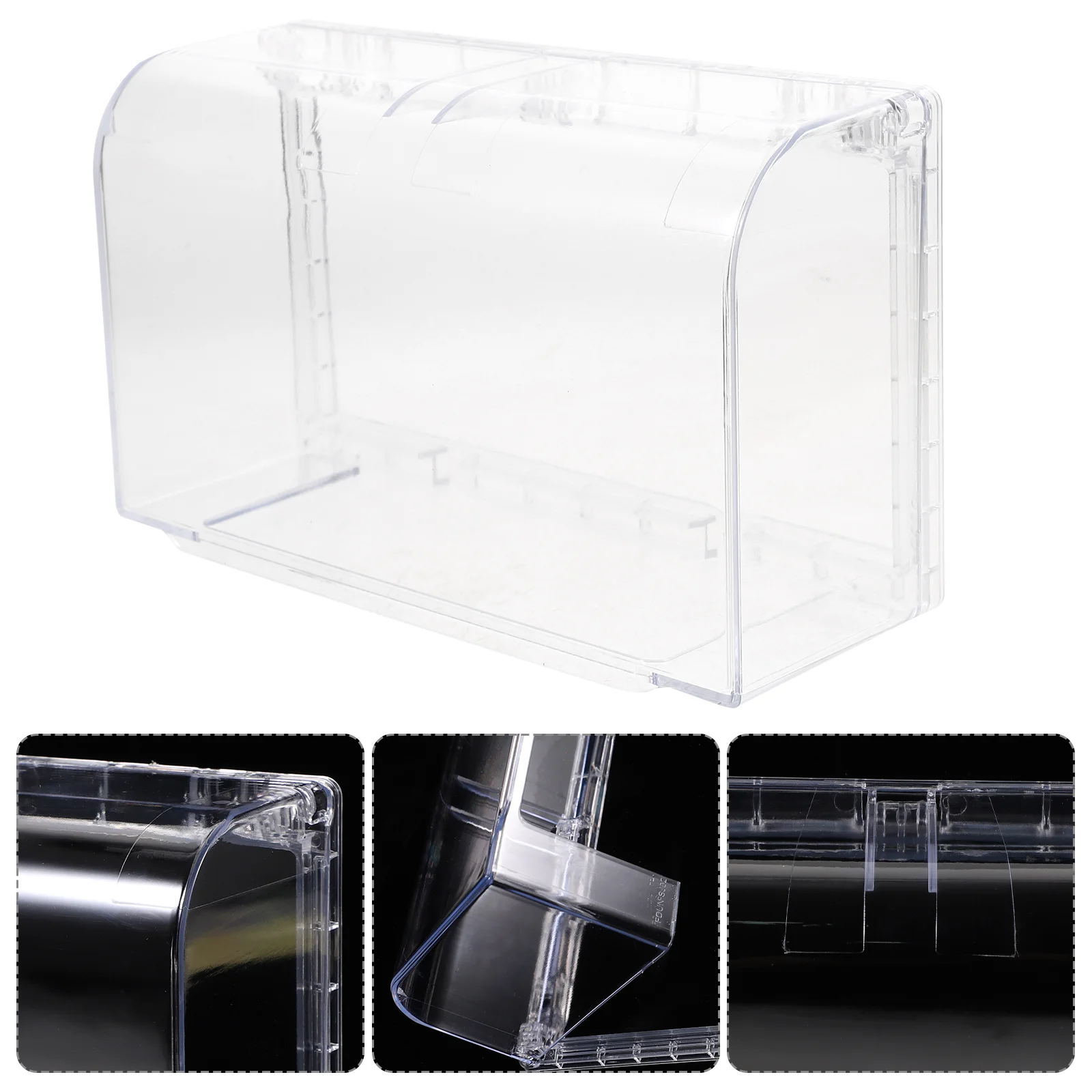 

Bathroom Socket Cover Case Sticky Switch Socket Holder Box Waterproof Protector Double- position Thickened Plug Box Guard Plate