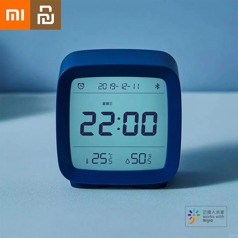 

Mijia Bluetooth Alarm Clock Digital Smart Alarm Clock Kids Cute Smart Control Temperature Humidity Display Xiamo Youpin