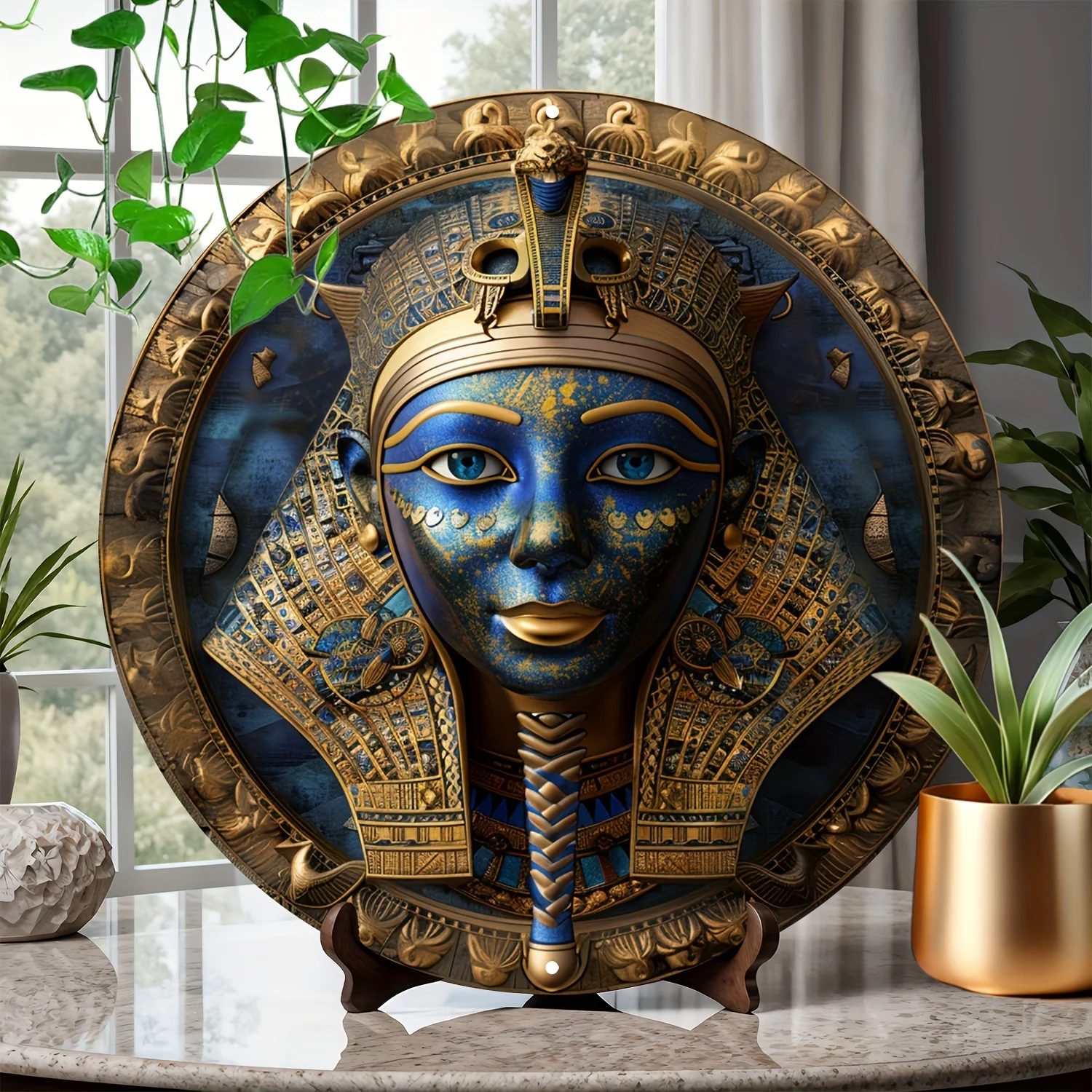 Металлическая постерная доска с фараоном 8x8 дюймов