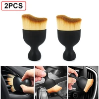 2pcs car interior cleaning brush ultra sort for dashboard air vent outlet gap leather dust removal detailing brushes accessories