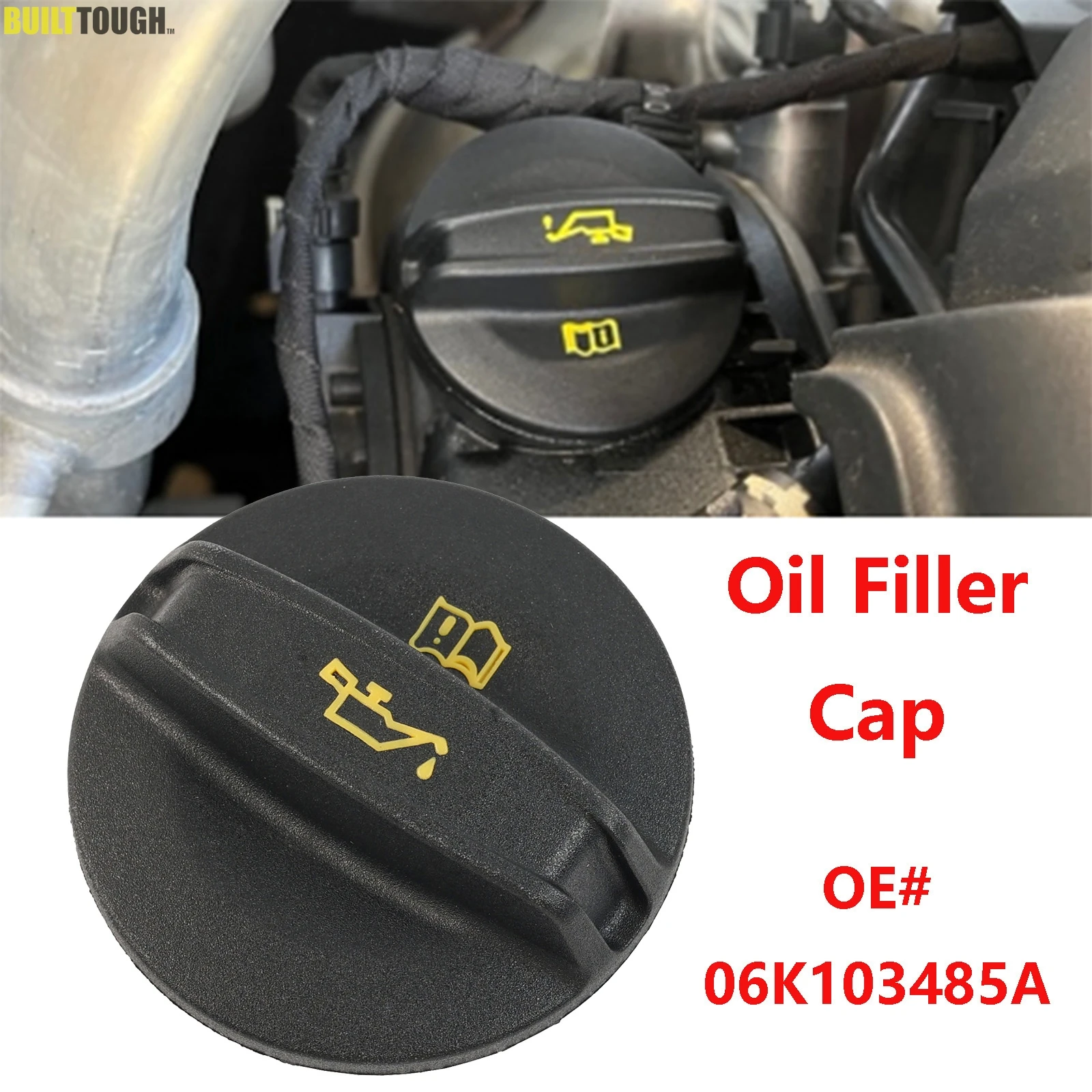 1 шт. 6 8 2 0 бензин/TDI крышка заливной горловины масляного бака двигателя черная для