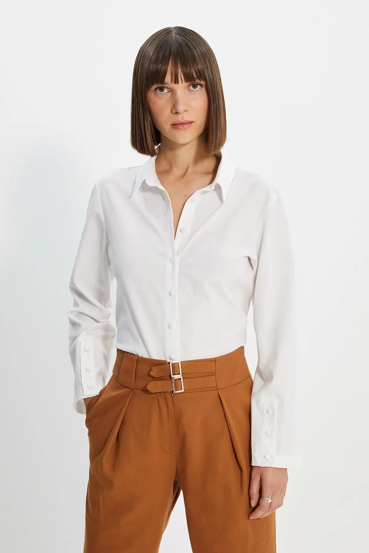 

Trendyol Button Detail Shirt TWOAW22GO0113