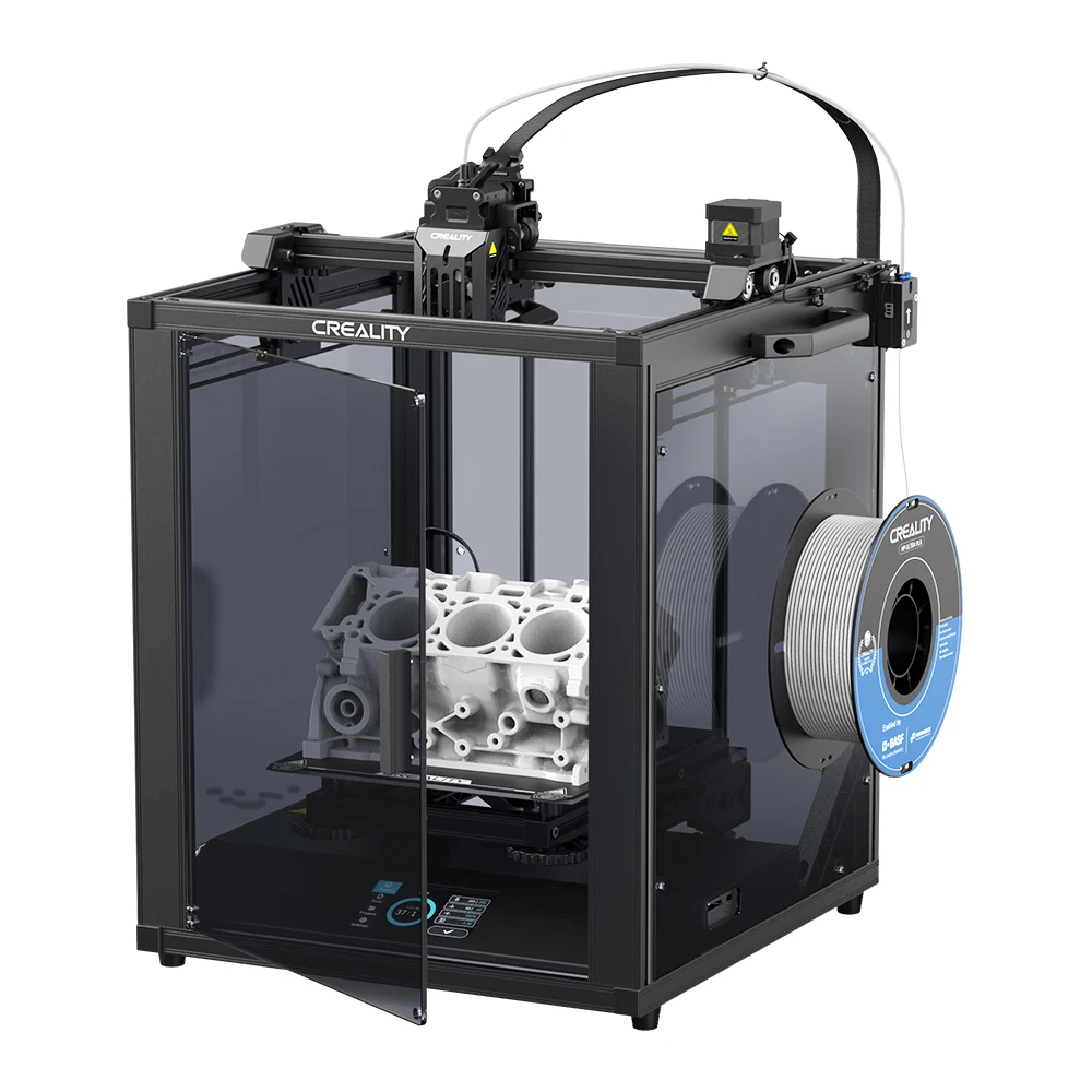 

CREALITY New Ender-5 S1 Acrylic Enclosure Upgrade Kit 3D Printer Parts Translucent Black Dust Proof Noise Reduce Shell