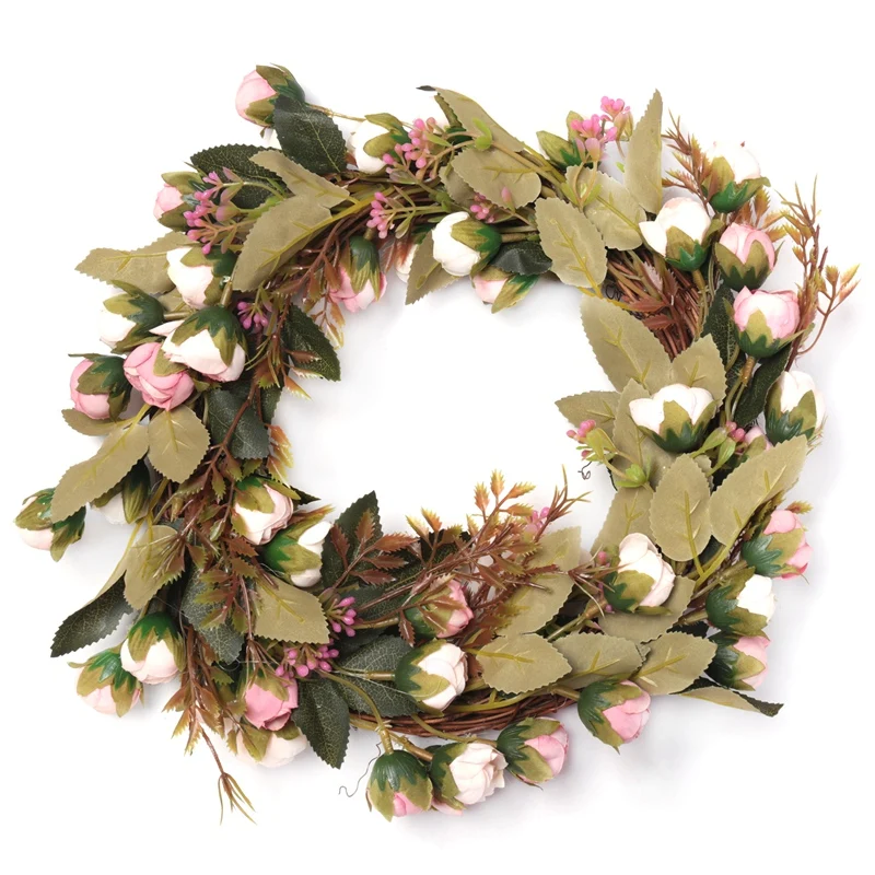 

Christmas Flower Wreath Rose Garland With Elegant Best For Home Wall Door And Window Decoration Wedding Decoration