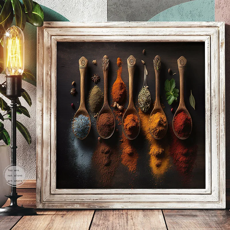 Vintaeg приправы фермерские продукты шеф-повара Картина Настенная картина для