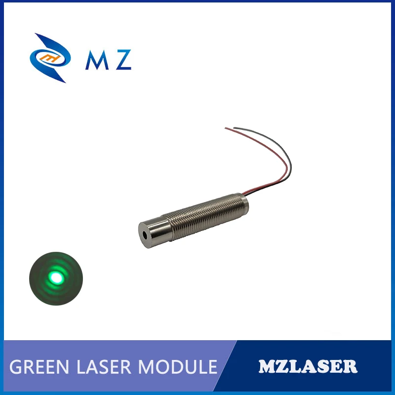 High Quality Green Dot  Laser Module 520nm 3V 50/100/150mw Glass Lens ACC Drive Type Aluminum Plated Silver