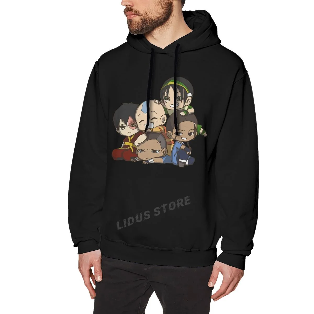 

Avatar The Last Airbender Chibi Gaang Hoodie Sweatshirts Harajuku Creativity Street clothes 100% Cotton Streetwear Hoodies