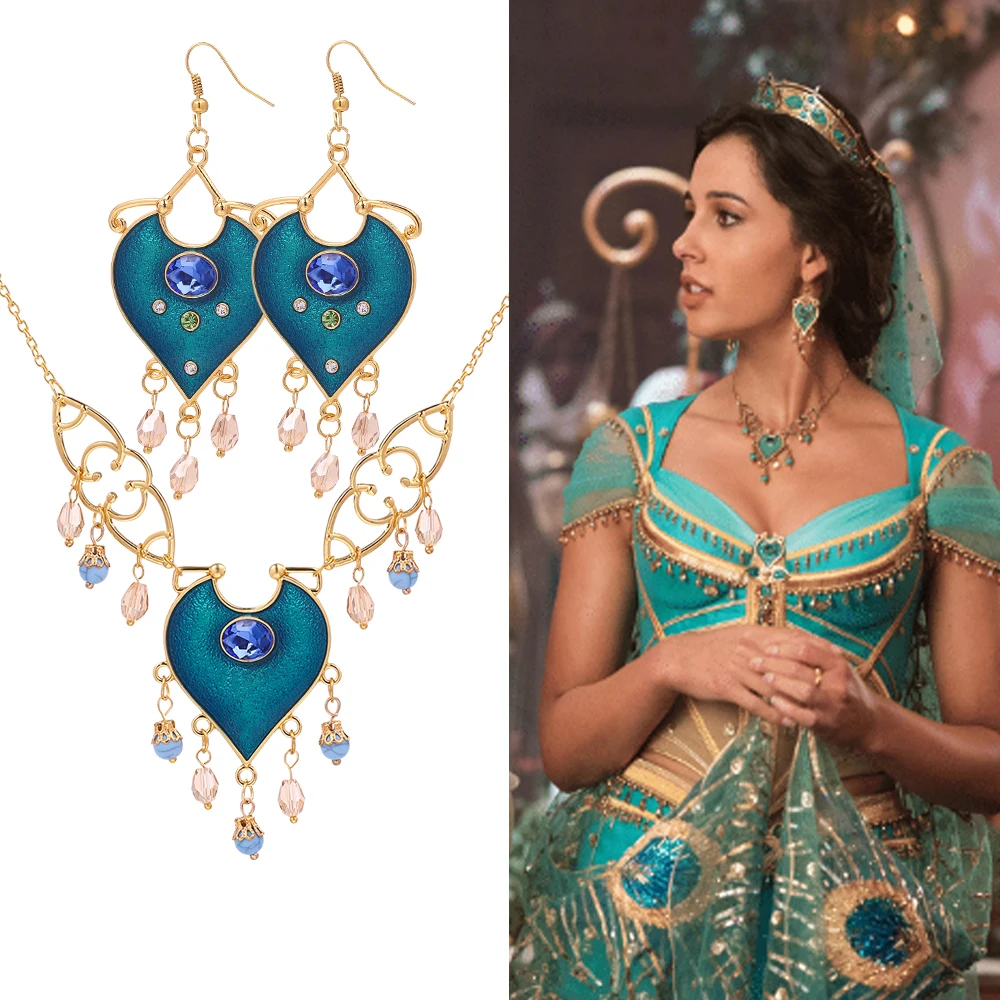 1 комплект украшений ожерелье Принцессы Диснея Жасмин косплей-фильм Аладин Бог