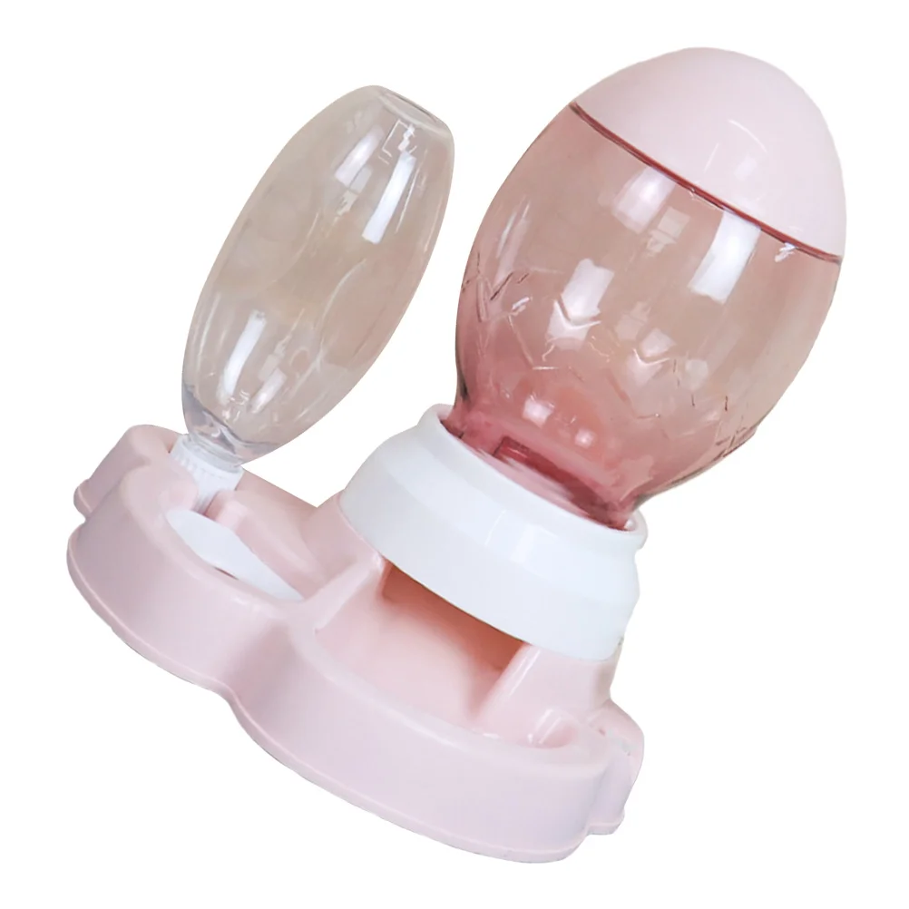 

Cat Pet Water Dispenser Dog Automatic Bowl Feeder Bowls Fountain Feeding Dish Accessories Elevated Drinking Portion Double