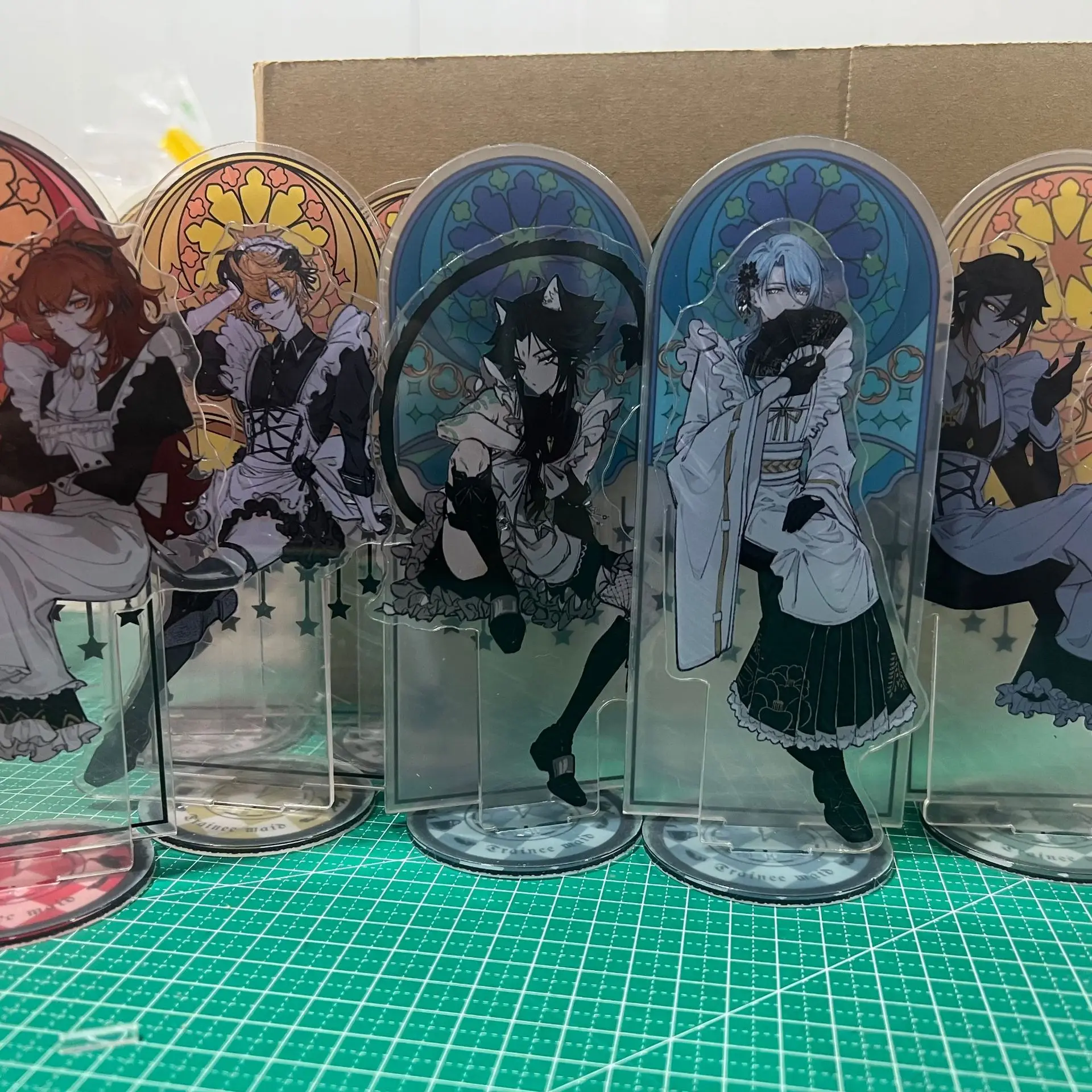

Anime Game Genshin Impact Acrylic Figure Stand Kaedehara Kazuha XIAO Venti Kamisato Ayato Zhongli Cute Keychain Cosplay Gift New