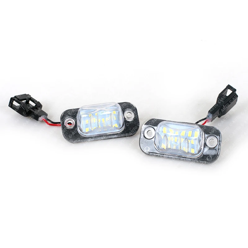2Pcs water proof For VW Golf Mk3 Polo 3 Cabriolet Seat Ibiza Cordoba Vario 6K Error Free LED Number License Plate Lights lamp - купить по