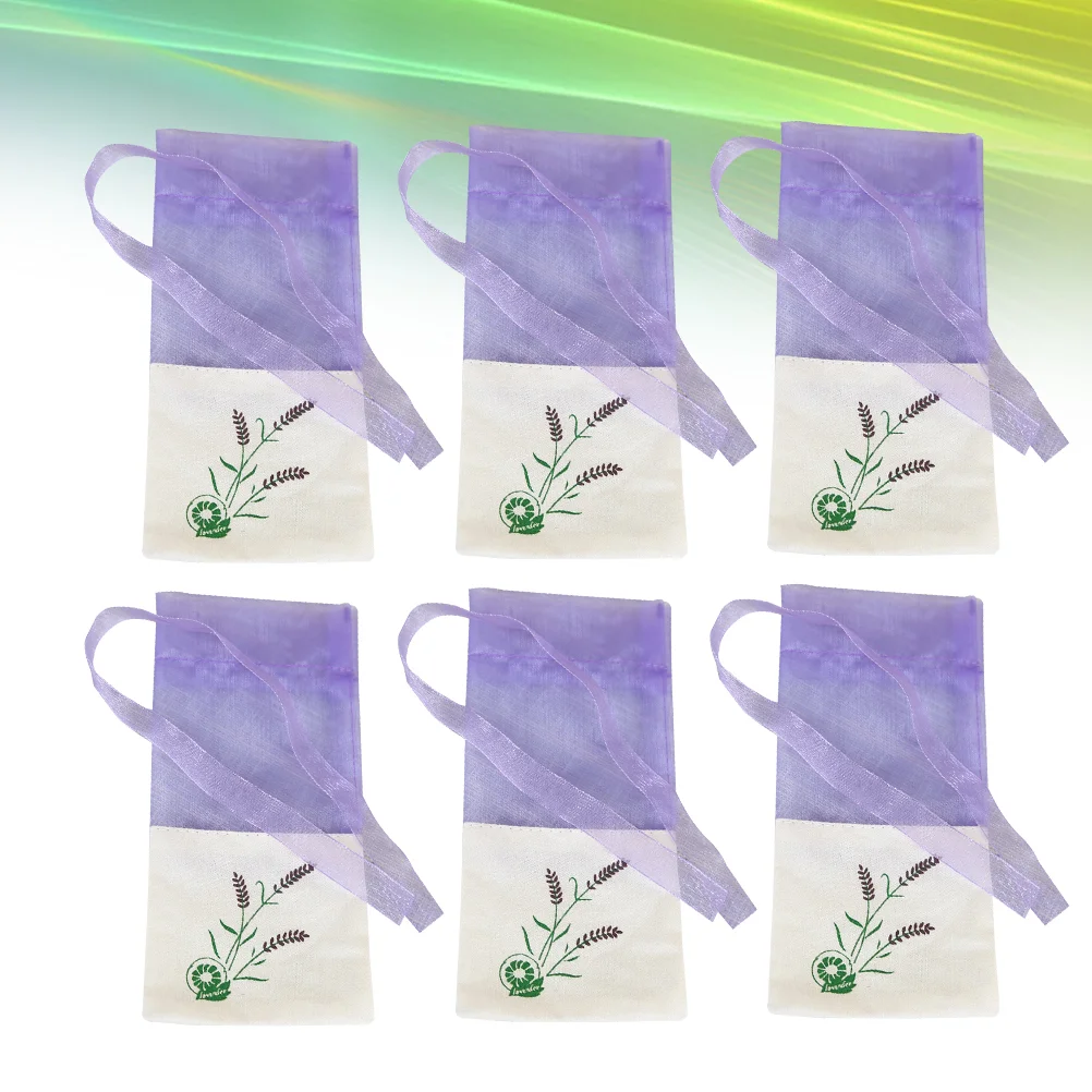 

6pcs Sachets Lavender Pouches Lavender Bags Fragrance Bags Lavender Sachet Bags Empty Fragrance Bag Sachets Craft