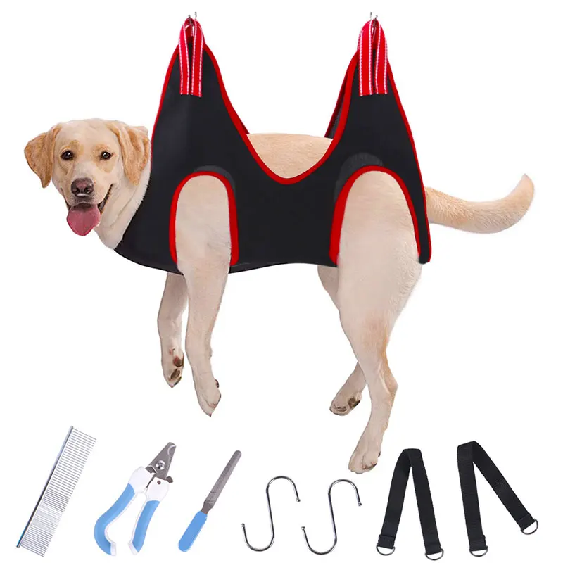 

Pet Grooming Hammock Breathable Dog Hammock Restraint Bag Dog Grooming Helper Bathing Washing Grooming Trimming Nail
