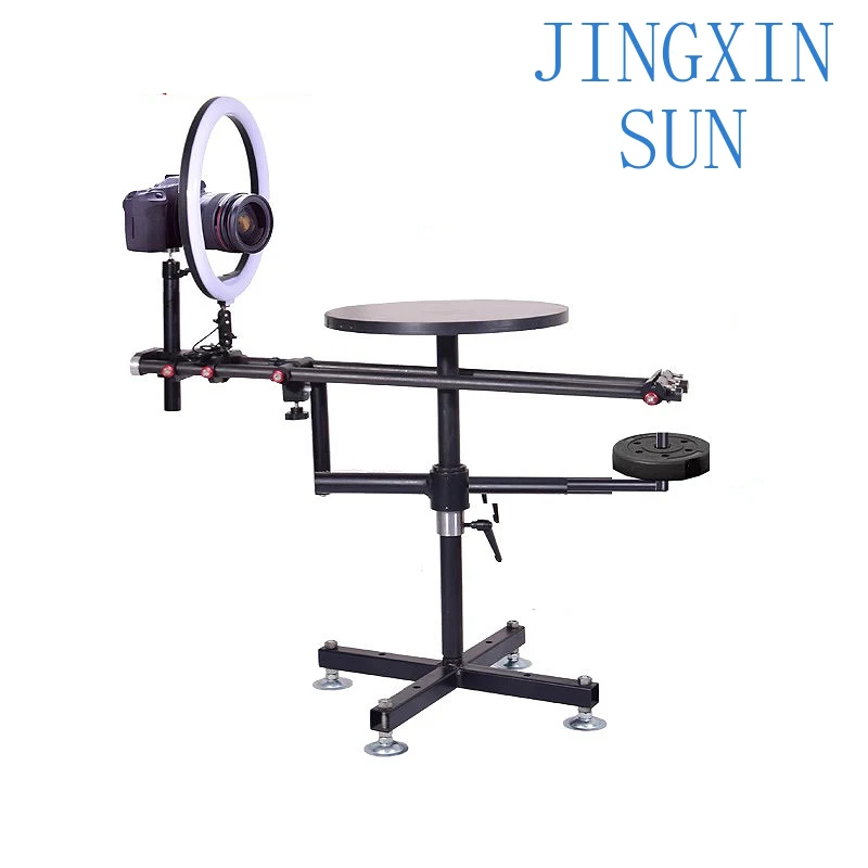 Фото Вращающаяся платформа JingYing с нагрузкой 80 кг, 40 см, для вертикальной съемки товаров, 360-градусный поворотный стол для фотостудии №2
