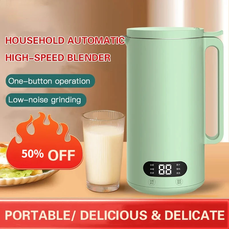 350ml Soybean Milk Machine Electric Juicer Mini Wall Breaking Machine Automatic Heating Cooking Filter-free Soy Milk Maker