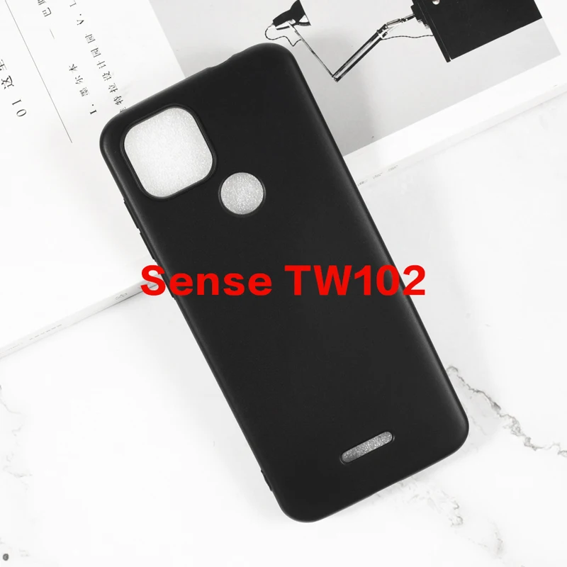 

TW102 Case Silicone Shockproof Matte Soft TPU Black Cover For Sense TW102 Phone Case For Carcasas Sense TW102 Funda Coque Etui