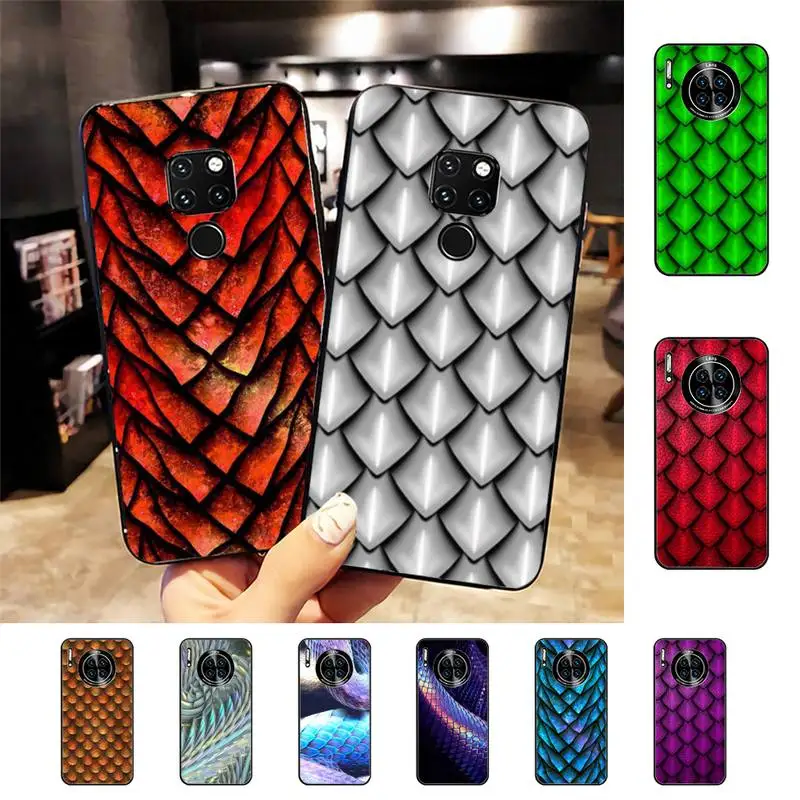 

Dragon scales Phone Case for Samsung A51 A30s A52 A71 A12 for Huawei Honor 10i for OPPO vivo Y11 cover