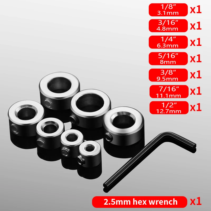 Набор ограничителей для сверления стопорные кольца из стали A3 дрели Глубина