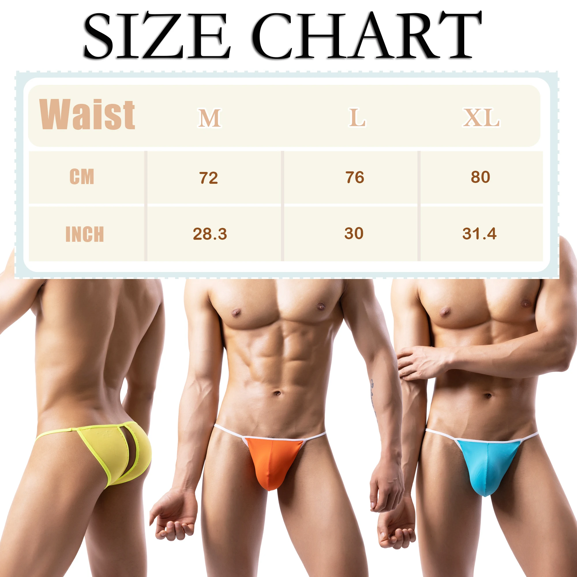 YUFEIDA 4pcs/lot Men's Sexy Thongs Briefs G-string Men Penis Pouch Tanga Bikini Gay Underwear Jockstrap Briefs Open Butt Panties