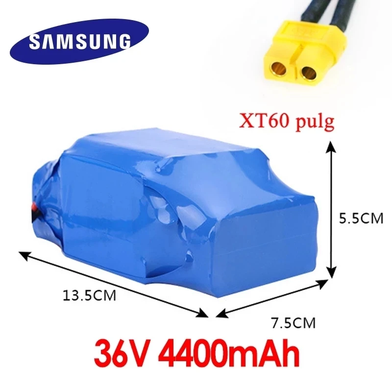 

Original 36V Battery Pack 4400mAh 4.4ah Rechargeable Lithium Ion Battery for Electric Self Balancing Scooter HoverBoard Unicycle