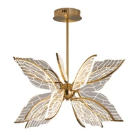 modern nordic hot selling new pendant lamp bedroom hotel bar restaurant butterfly chandelier acrylic led chandelier