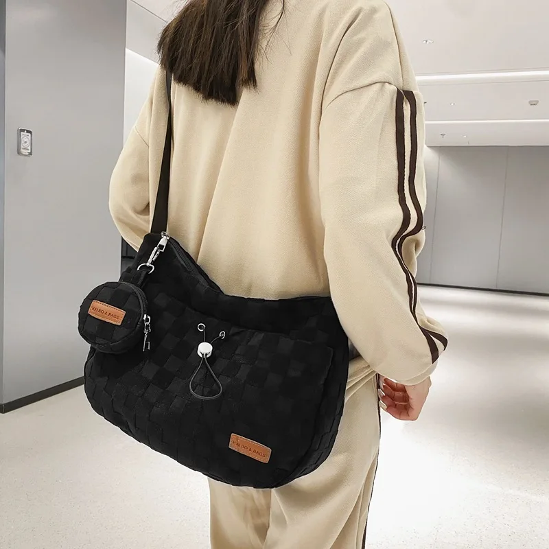 

Нейлоновая сумка через плечо, новая осенняя простая женская сумка, сумка для женщин, кошельки и сумочки, Роскошный дизайнерский саквояж