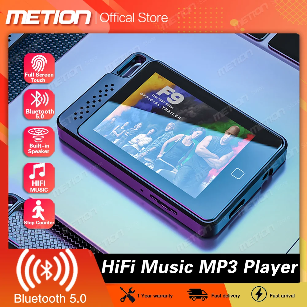 2022 High Quality HiFi Music MP3 Player Bluetooth 5.0 Touch Screen Multifunctional MP4 Video Player Portable FM/E-Book/Recording