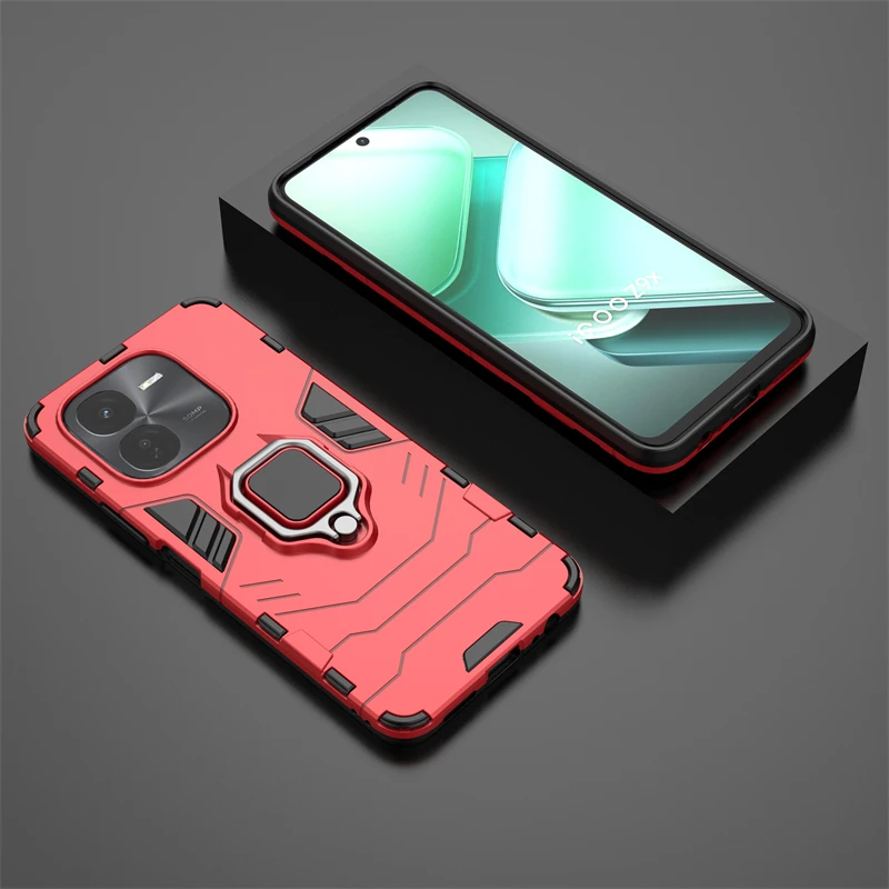 Для vivo iQOO Z9X чехол противоударный чехол-подставка для телефона защитный с жестким