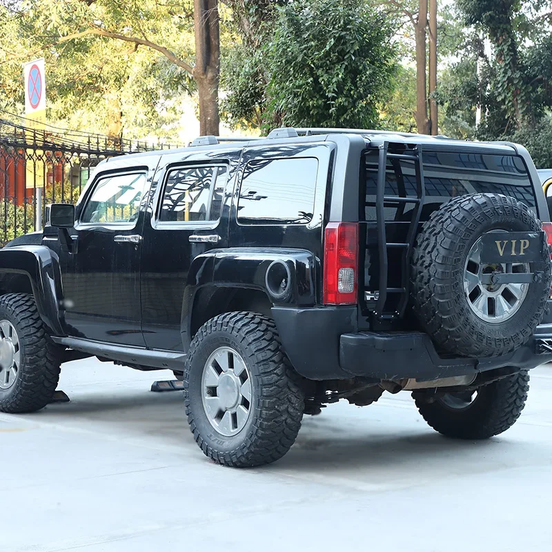 Для Hummer H3 2005-2009 алюминиевый сплав черная Автомобильная задняя дверь верхняя