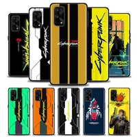 phone case for realme xt gt gt2 5 6 7 7i 8 8i 9i 9 c17 pro 5g se master neo2 soft silicone case cover new game c cyberpunkes