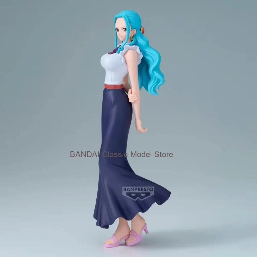 Фото В наличии: Оригинальная аниме-фигурка BANDAI One Piece DXF THE GRANDLINE SERIES EXTRA NEFELTARI VIVI, коллекционная модель, игрушка, подарок №4