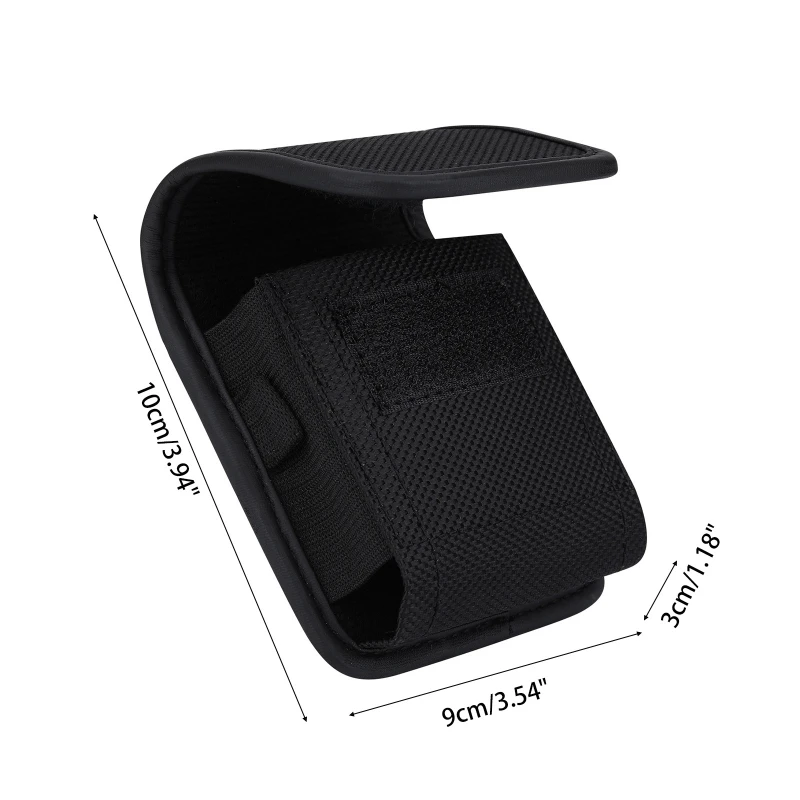 

Fashion Phone Case Simple Black Belt Pouch Small Oxford Cloth Waist Bag for samsung Flip/Z Flip/ Motorola Razr 5G