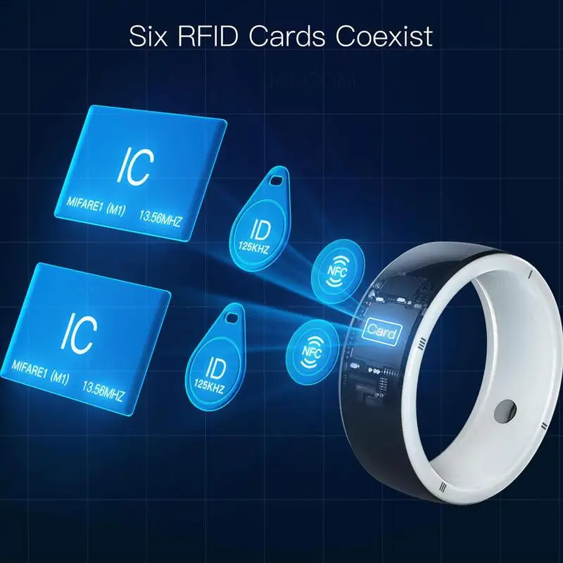 

Умное кольцо Rfid Ring, 128 ГБ, совместное использование беспроводного диска для смартфона R5, умное кольцо со встроенными 6 RFID-картами, 2 камнями здоровья