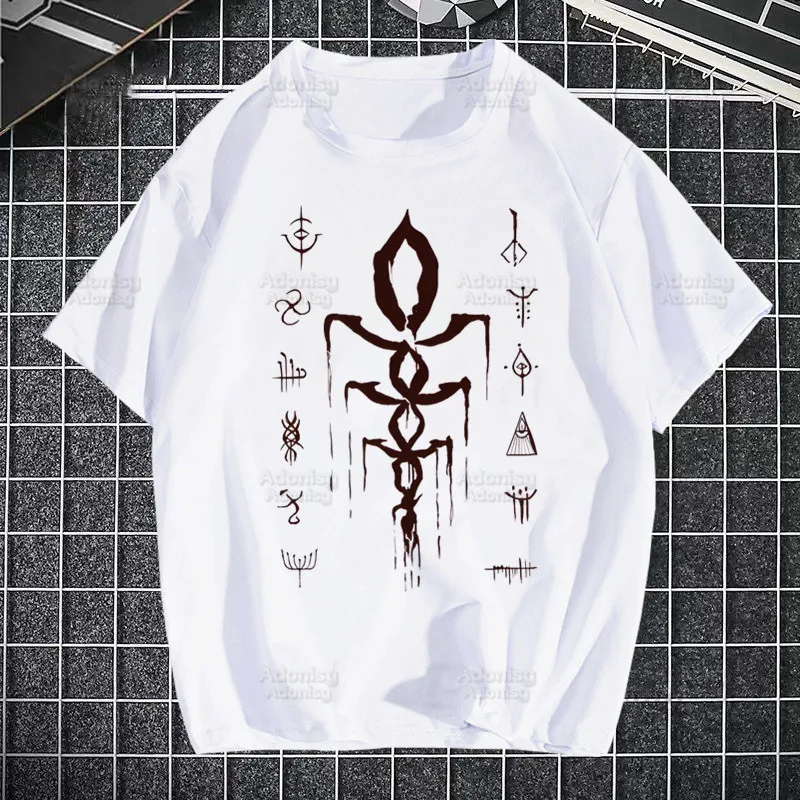 

Bloodborne Marker Symbol T-shirts Summer Men/Women Hip Hop Funny Blood Borne Tshirt Maria Hunter Game t shirts Short Sleeve Tops