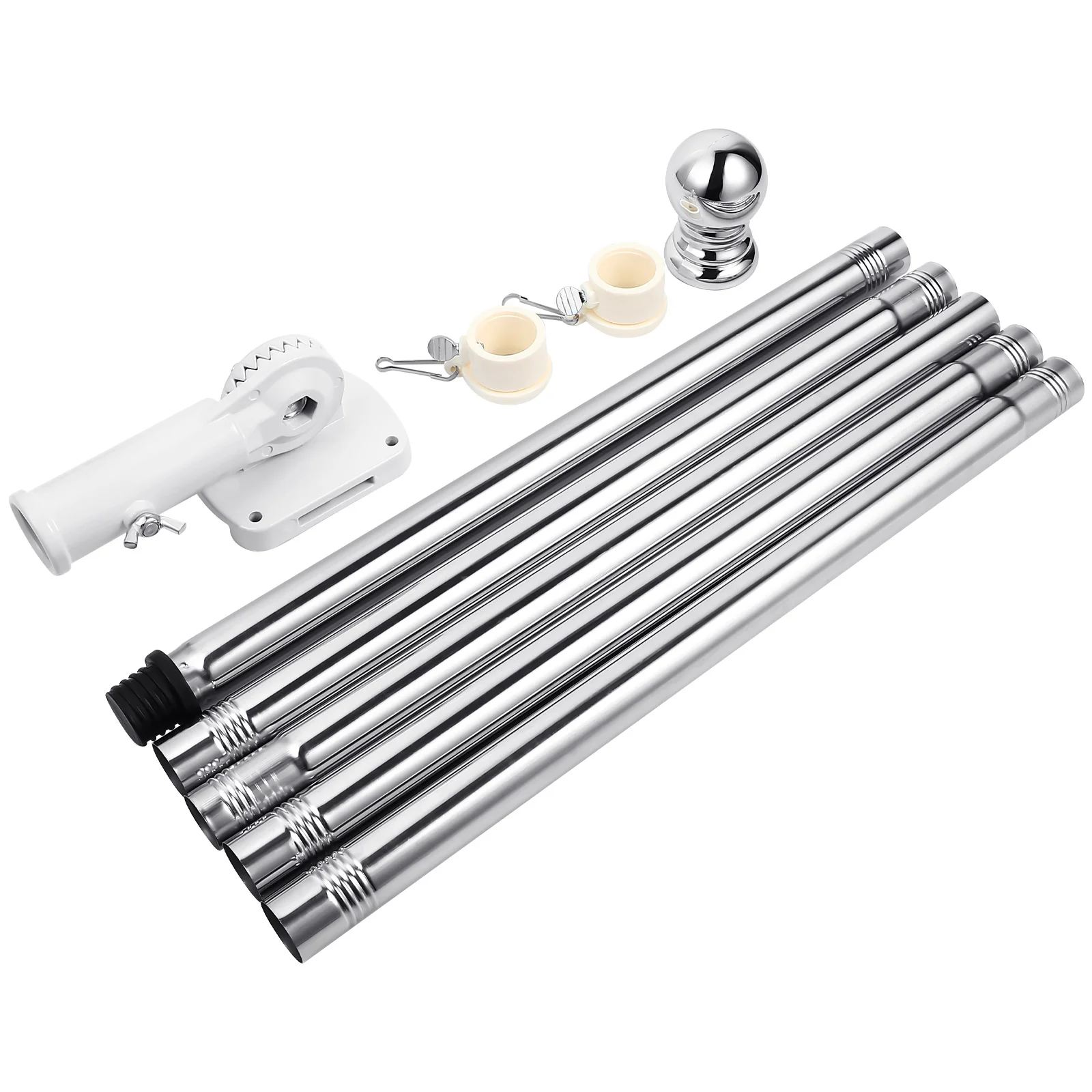 

Flag Pole Kithouse Flagpole Holder Bracketmetal Porch Poles Outdoor Outside Rod Free Alloy Gardengrommets Set Adjustable