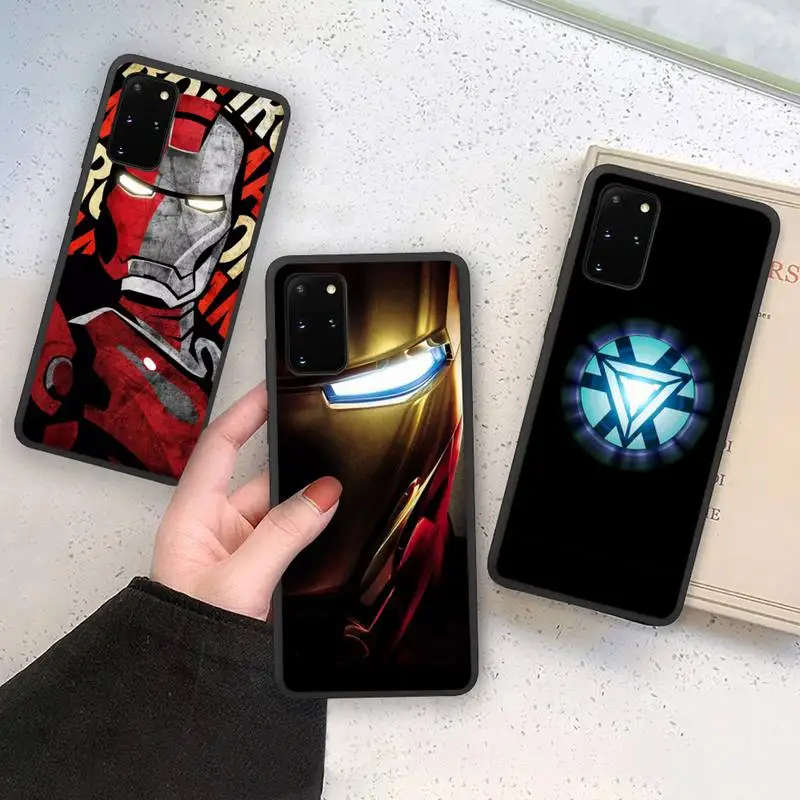 

Marvel Avengers Hero Iron Man Phone Case Soft For Samsung Galaxy Note20 ultra 7 8 9 10 Plus lite M21 M31S M30S M51 Cover