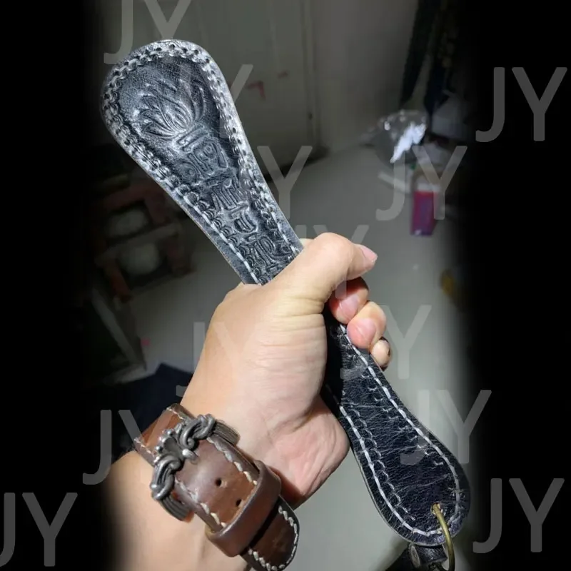 Скульптура ручной работы Бостонская кожаная ракетка Открытый Edc Портативный