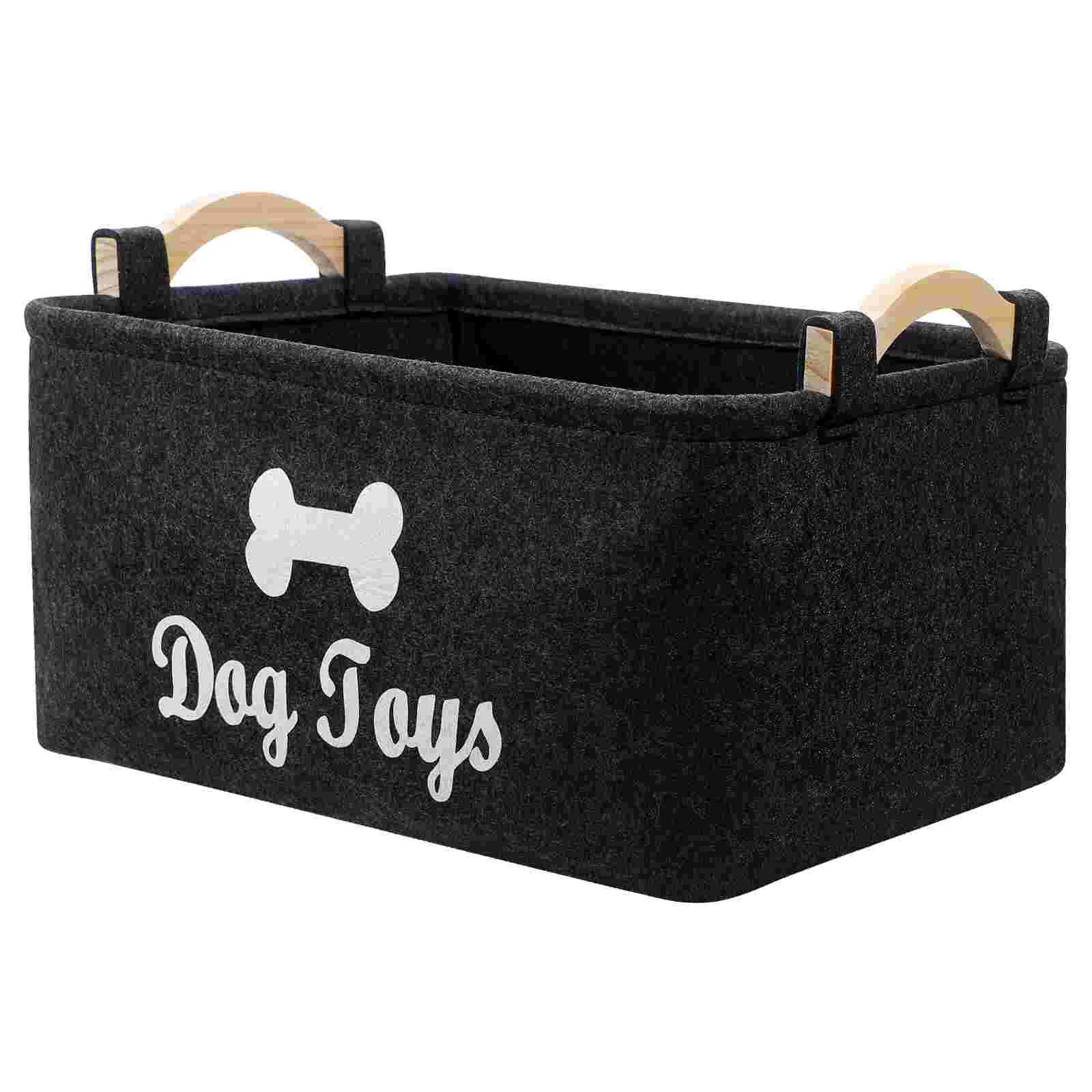 

Felt Storage Box Storage Tank Toys Felt Storage Box Wooden Handle Square Storage Box Multipurpose Felt Basket Organizer Storage