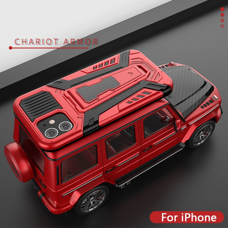 

Chariots Armor Case For iPhone 11 13 Pro Max XS XR X 7 8 6 6S Plus 5 5S SE2 Shockproof Phone Back Cover for Apple iPhone 12 Mini