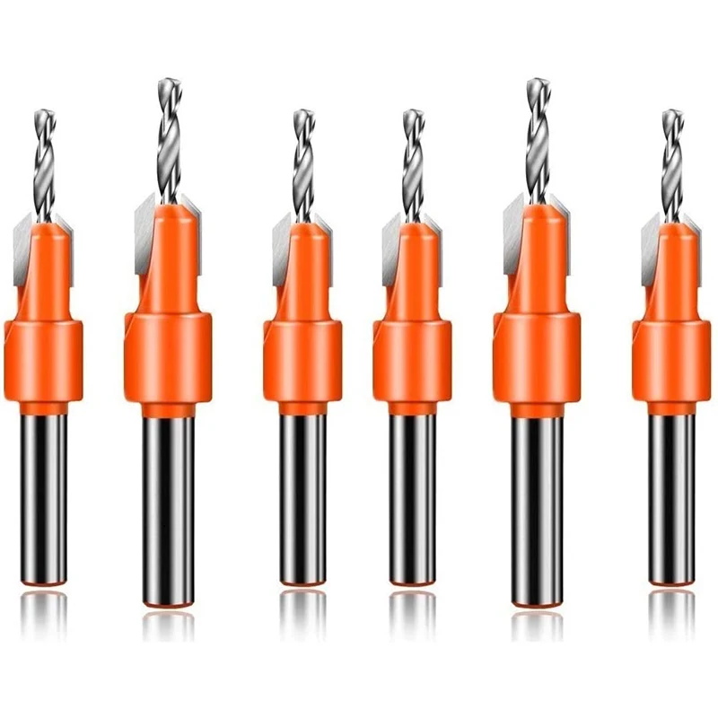 

Wood Hole Drill Bit Timber Wood Working Counter Sink Drill Bit Set Screw Cutter For Wood(6Pcs)