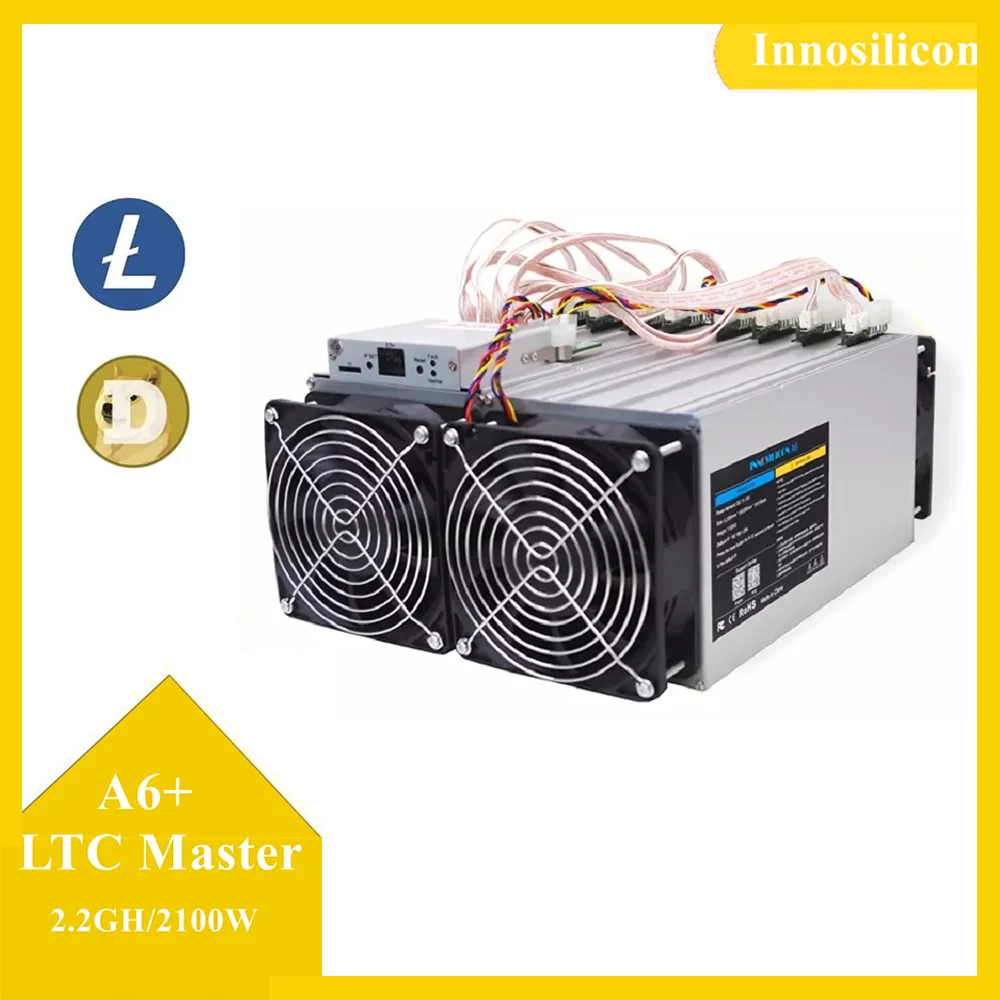 

Used A6+ LTC Master Mining Hashrate 2.2Gh/S Innosilicon A6Plus With Bitmain APW7 Power Supply