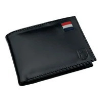 cnh leather mens slim wallet 6 cards coin holder