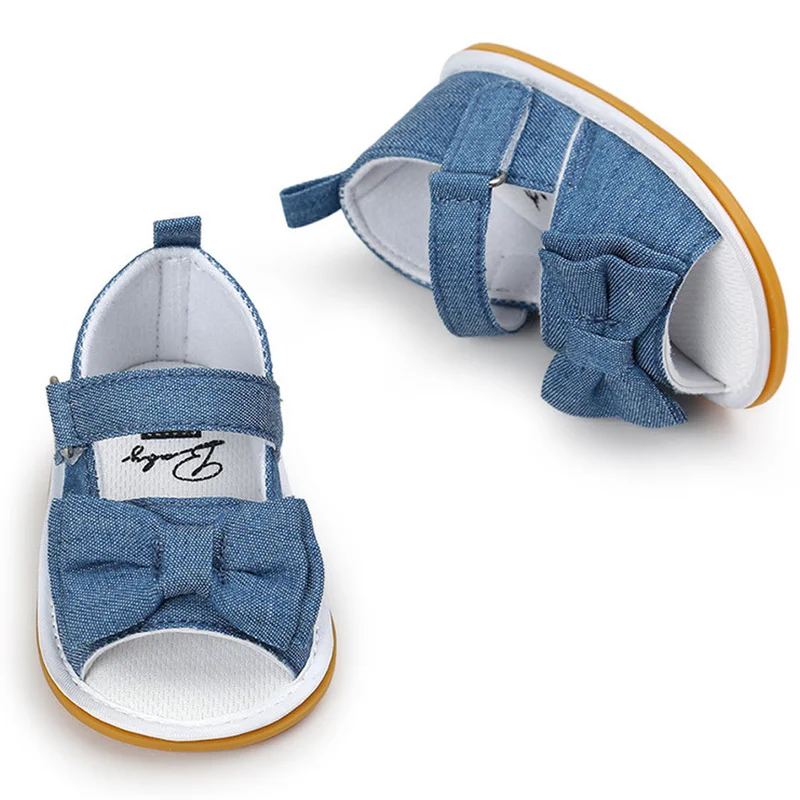 Сандалии для маленьких девочек с бантом в горошек летняя обувь Вертикальную